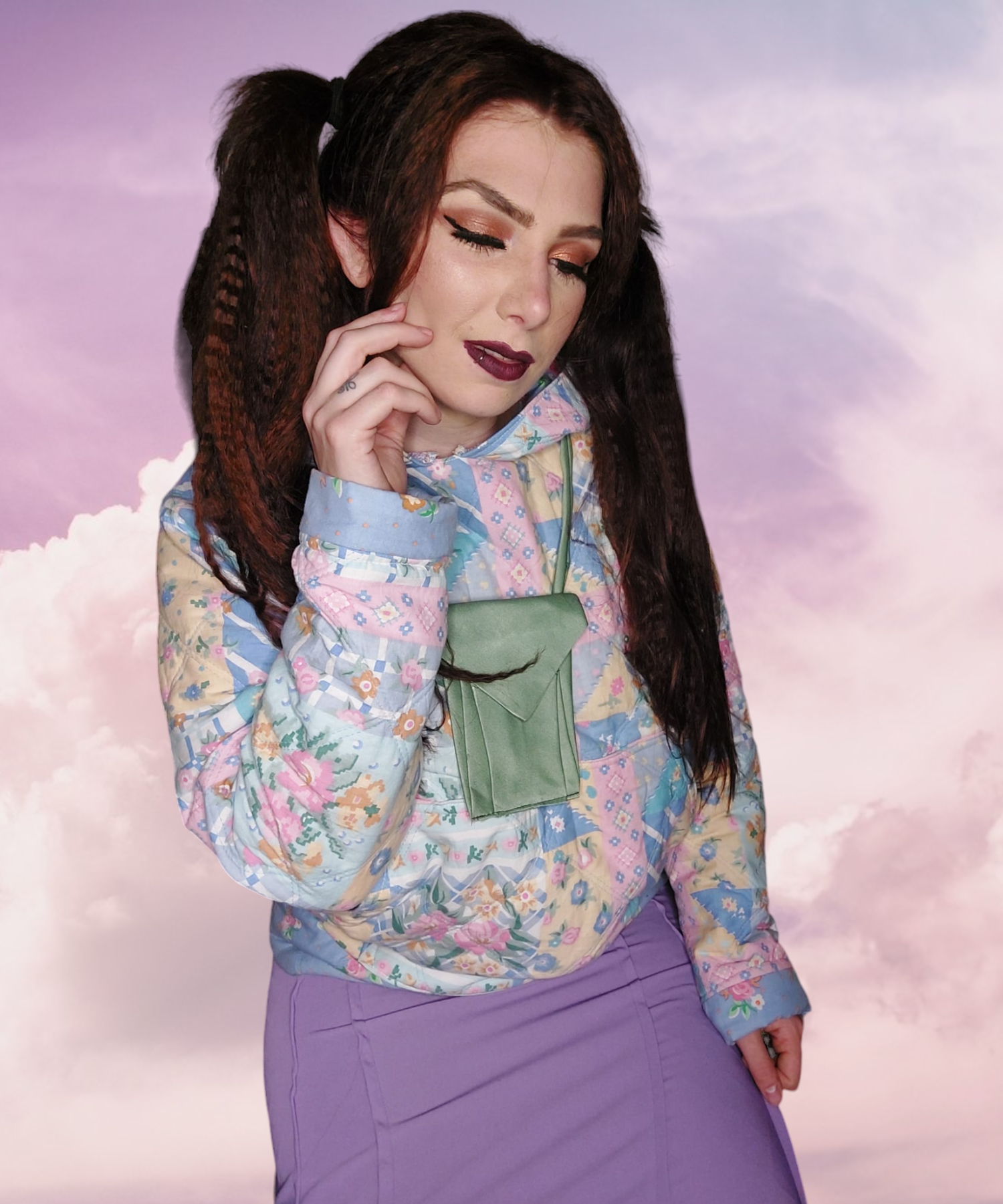 Hoodie Quilted pastel - Image 2