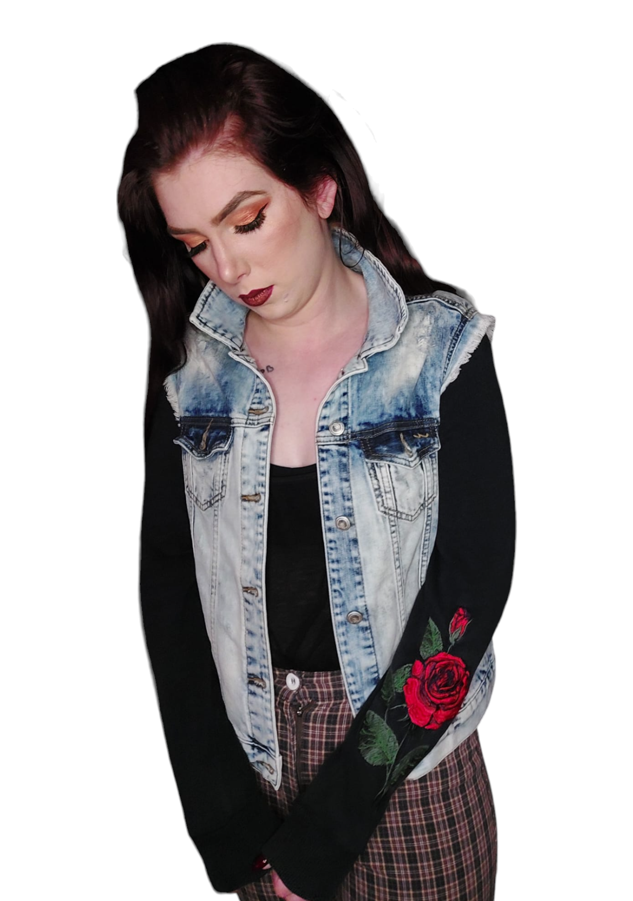 Jacket Denim A Rose Is Forever (VERKOCHT) - Image 2