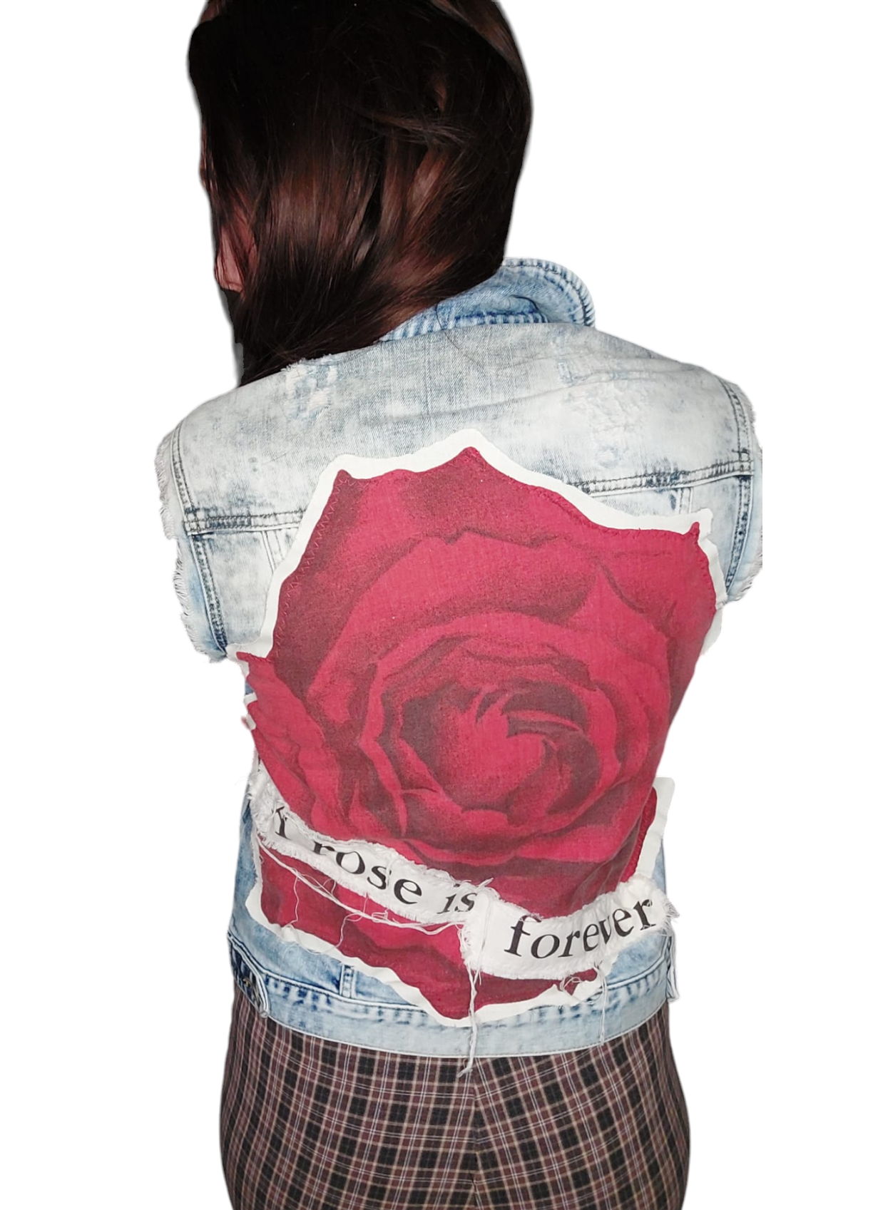 Jacket Denim A Rose Is Forever (VERKOCHT)