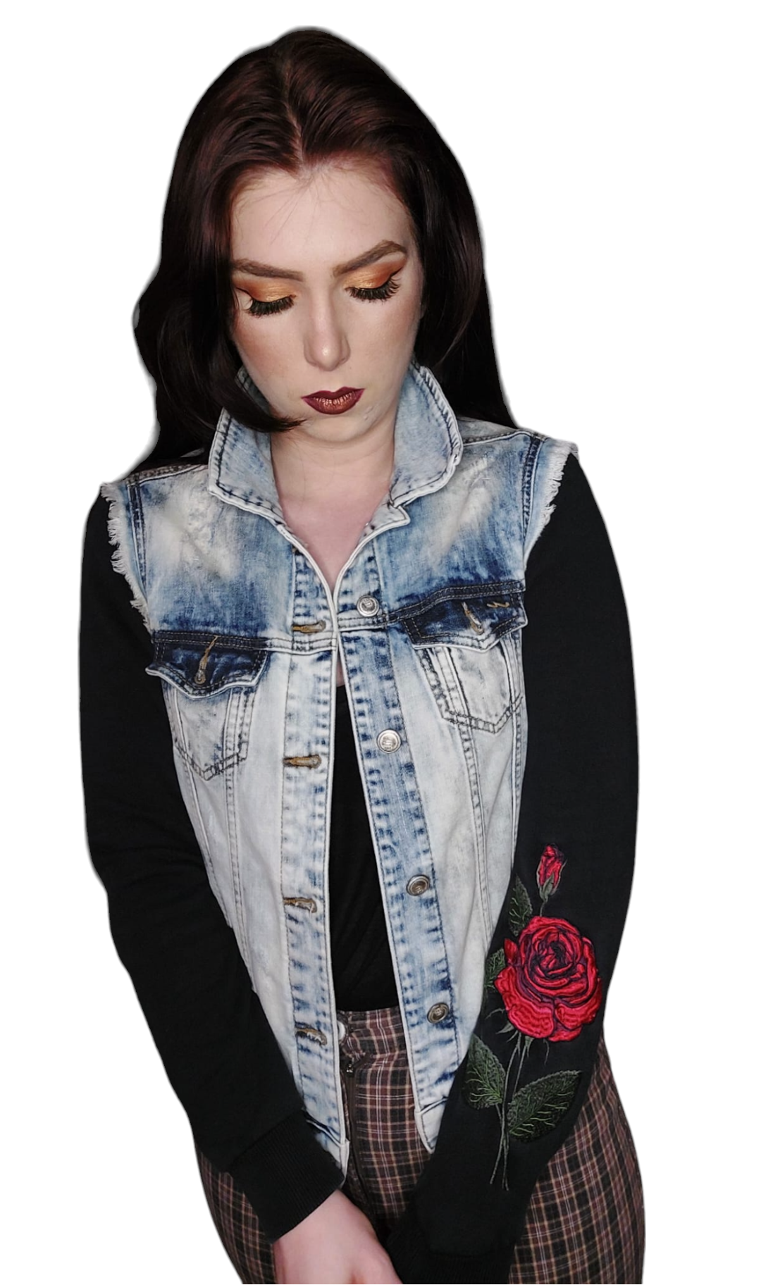 Jacket Denim A Rose Is Forever (VERKOCHT) - Image 6